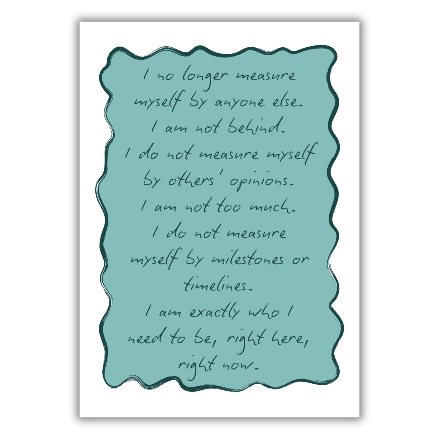 SELF-WORTH AFFIRMATION PRINT