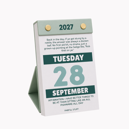 A Daily Dose of Parful Stuff | 2027 Irish Tear-Away Desk Calendar- PRE-ORDER