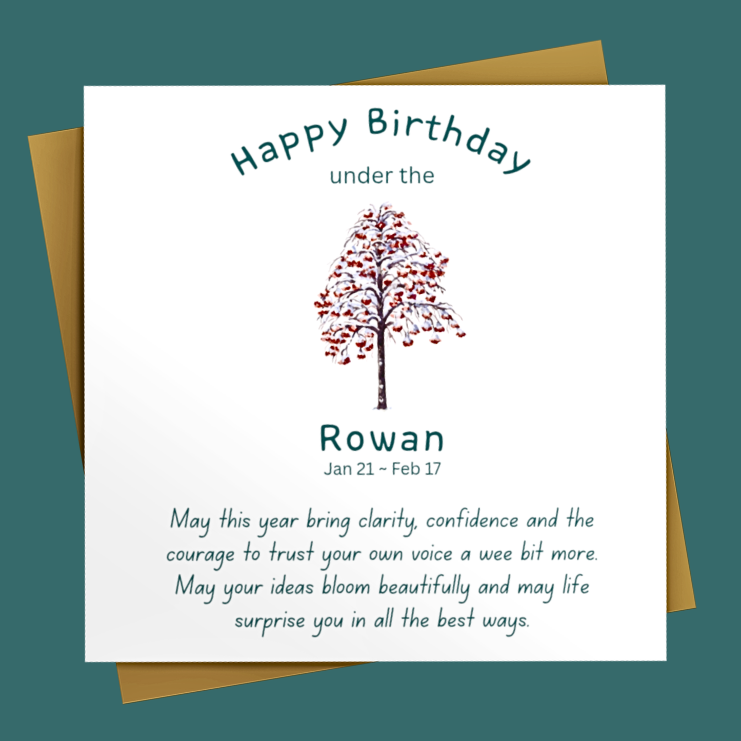 CELTIC TREE SIGN BIRTHDAY CARDS