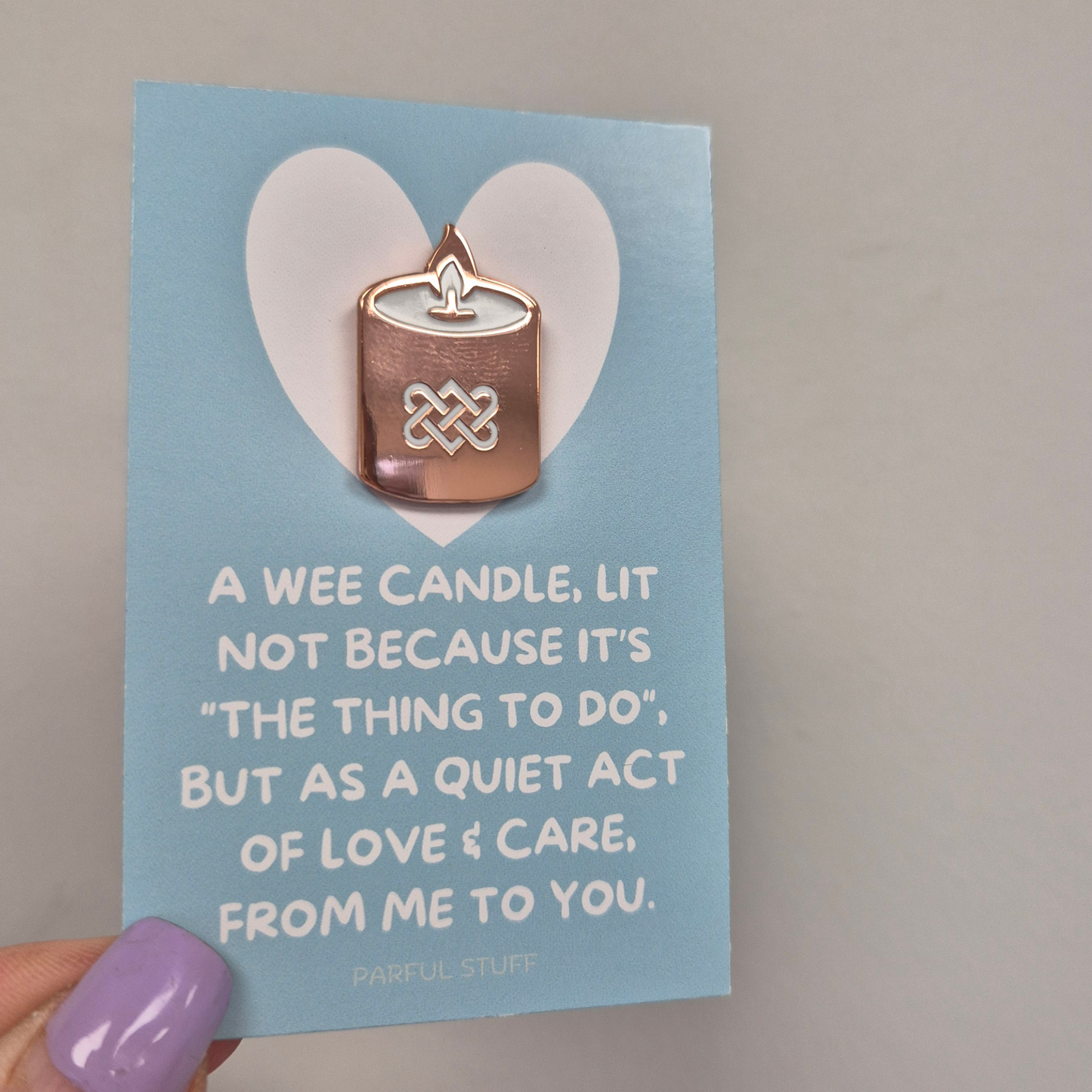 WEE CANDLE ENAMEL PIN