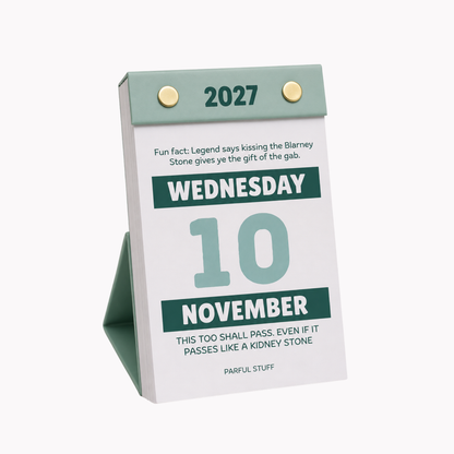 A Daily Dose of Parful Stuff | 2027 Irish Tear-Away Desk Calendar- PRE-ORDER