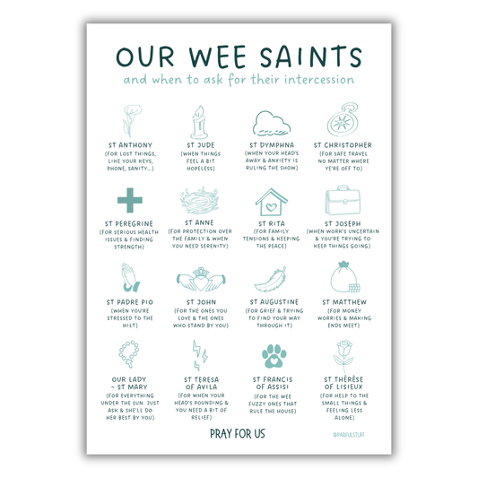 OUR WEE SAINTS PRINT