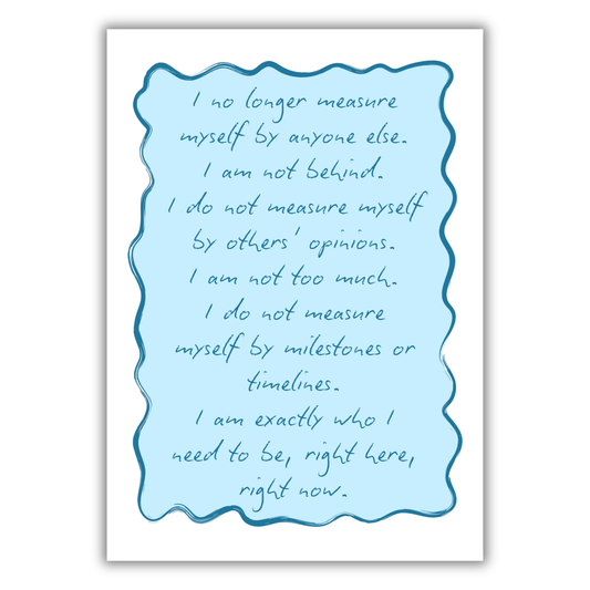 SELF-WORTH AFFIRMATION PRINT