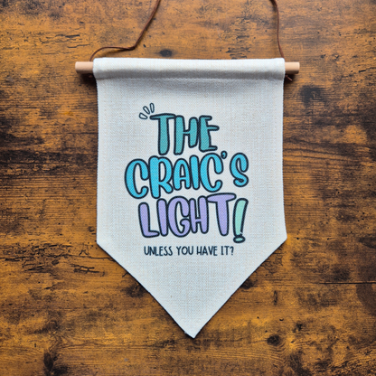 THE CRAIC'S LIGHT BANNER