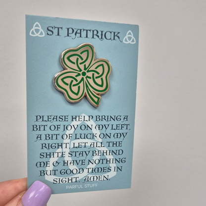 ST PATRICK ENAMEL PIN