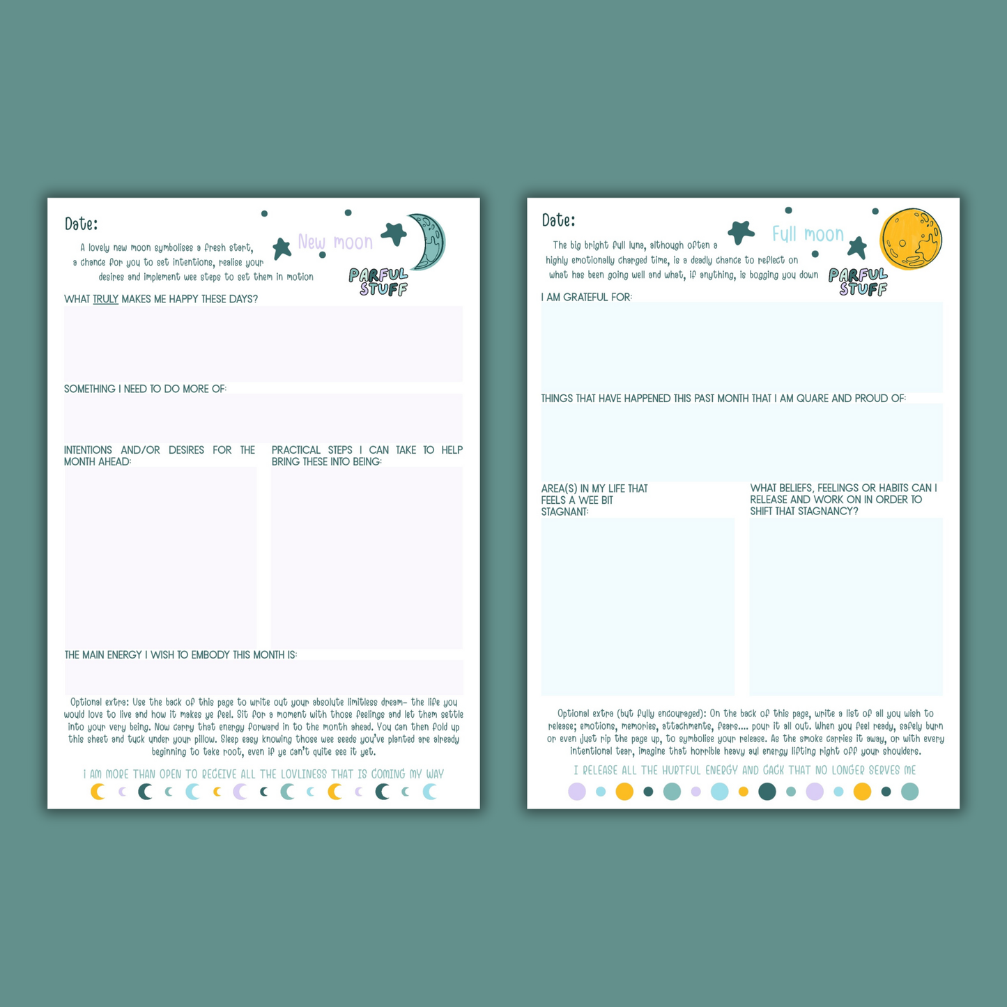 NEW & FULL MOON PAD SET