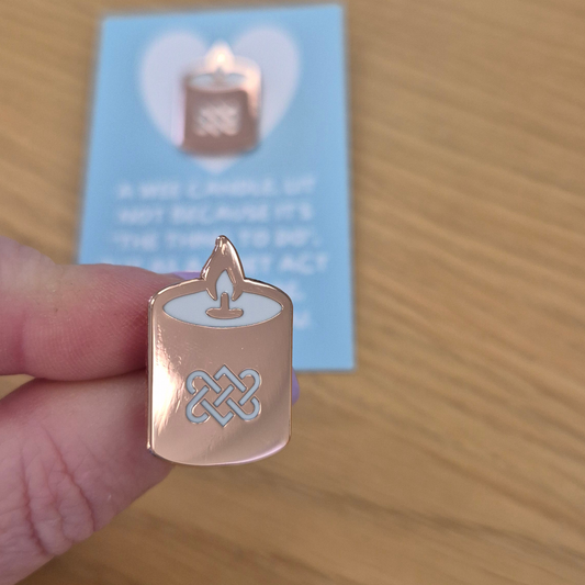WEE CANDLE ENAMEL PIN