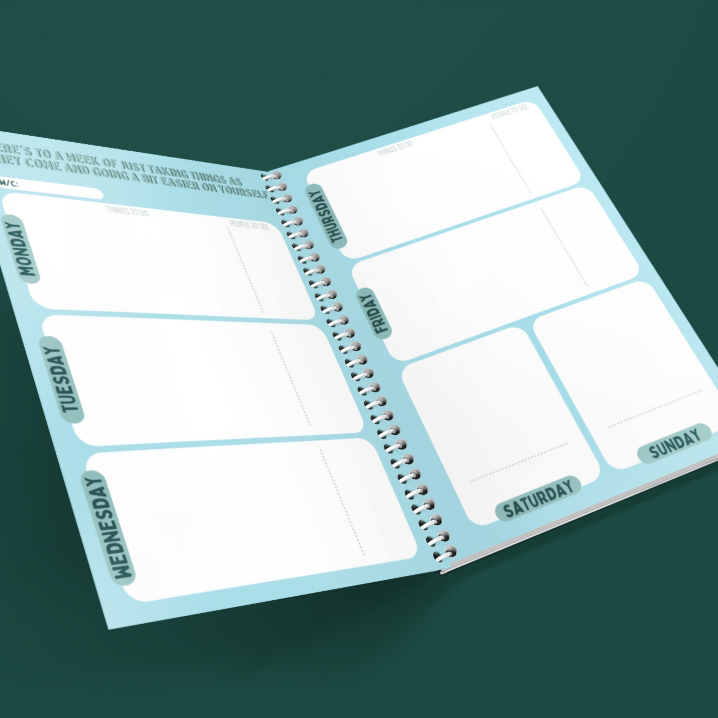 THINGS TO DO PEOPLE TO SEE PLANNER- NOW £6.00 AT CHECKOUT