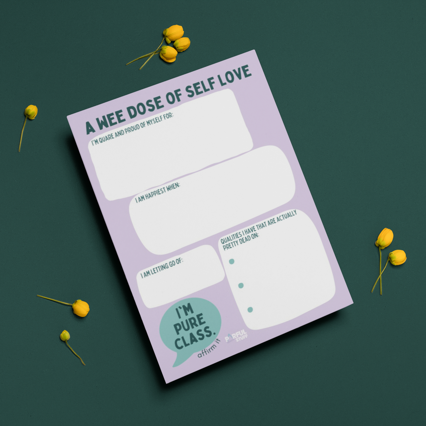 SELF LOVE NOTEPAD- A6