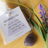 Amethyst keyring